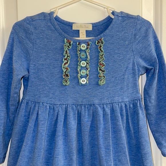 Matilda Jane Caitlin Blue Lap Dress Size 2 - Picture 3 of 12